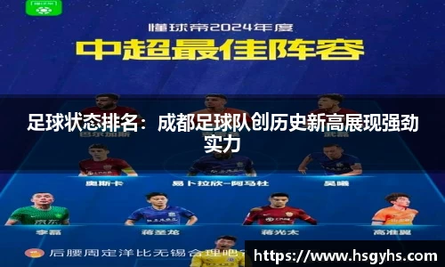 足球状态排名：成都足球队创历史新高展现强劲实力